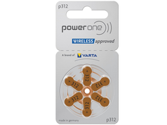 Power one P312 size 312 Hearing Aid Batteries 60 Pack