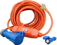 Camping power lead with RCD