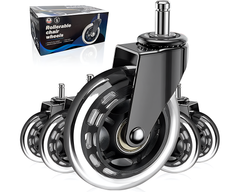 Office chair wheel installation