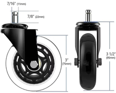 Office Chair Caster Wheels Set