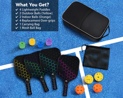 Lightning Pickleball Paddles and Ball Set