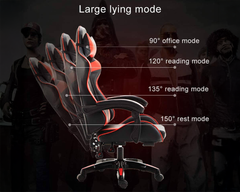 Gaming Chair - Gaming Chair with Foot Rest RGB Light