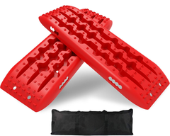 Recovery tracks curved handle red