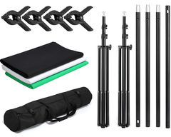 Photography Background Stand with 3 Backdrops Kit