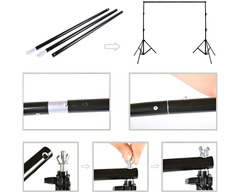 Photography Background Stand with 3 Backdrops Kit