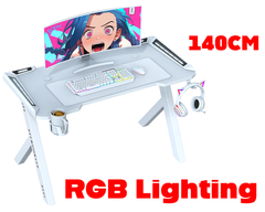 Gaming Desk with RGB LED Lights