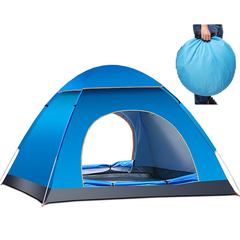 2 person camping tent blue