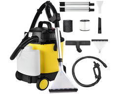 Carpet cleaner with soap tank