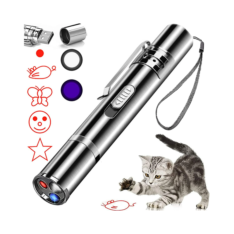 Rechargeable laser pointer toy