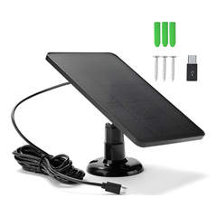 Solar Panel for CCTV Security Camera Eufy Arlo Wyze Swann Reolink Ring Blink - Solar Panel Charger
