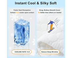 Side Sleeper Pillow – Curved Memory Foam Adjustable Cooling Pillow for Neck & Shoulder Pain Relief