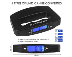 Travel Luggage Scale, Portable Digital Hanging Baggage Scale for Travel