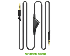 Audio Cable Cord Volume Control for Astro A10 A30 A40 Gaming Headset