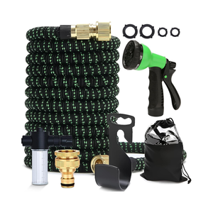 Expandable garden hose green