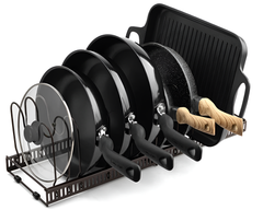 Pan organizer for cabinet use