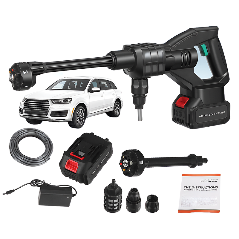 Cordless high pressure washer gun