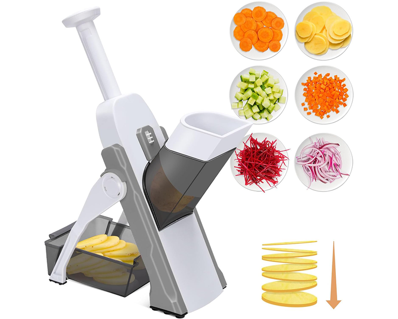 Vegetable Slicer Chopper Adjustable Vegetable Slicer Chopper with Container Base