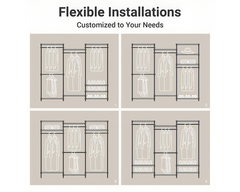 Portable Clothes Rack Wardrobe Organizer