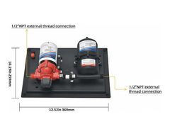 RV Marine Pressure Pump 55PSI 12V