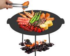 High heat cast iron grill pan
