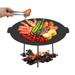 Cast iron grill pan camping stove