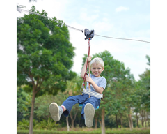 Zipline Kit for Kids 100ft Outdoor Zipline Kit with Seat & Harness