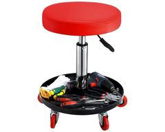 Portable rolling work stool
