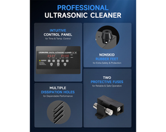 30L Ultrasonic Cleaner with Timer Heating Machine Digital Sonic Cleaner