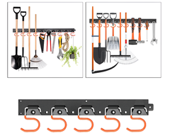Adjustable Garden Storage System Wall Mount Tool Organiser