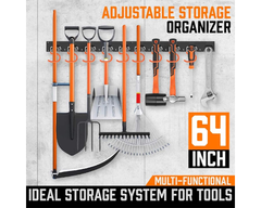 Adjustable Garden Storage System Wall Mount Tool Organiser