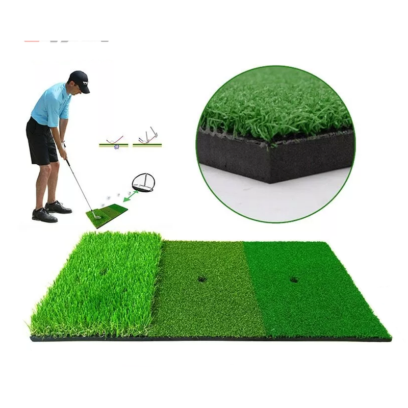 Golf Mat 3-in-1 Practice Mat Outdoor Indoor Training Mat Hitting Mat Driving Pad