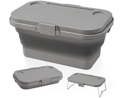 Collapsible Picnic Basket with Lid