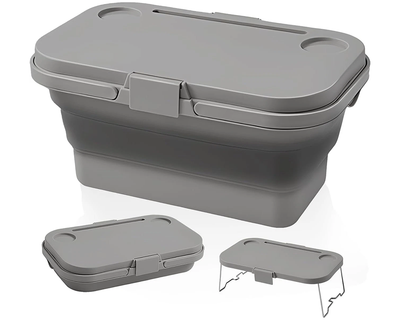 Collapsible Picnic Basket with Lid