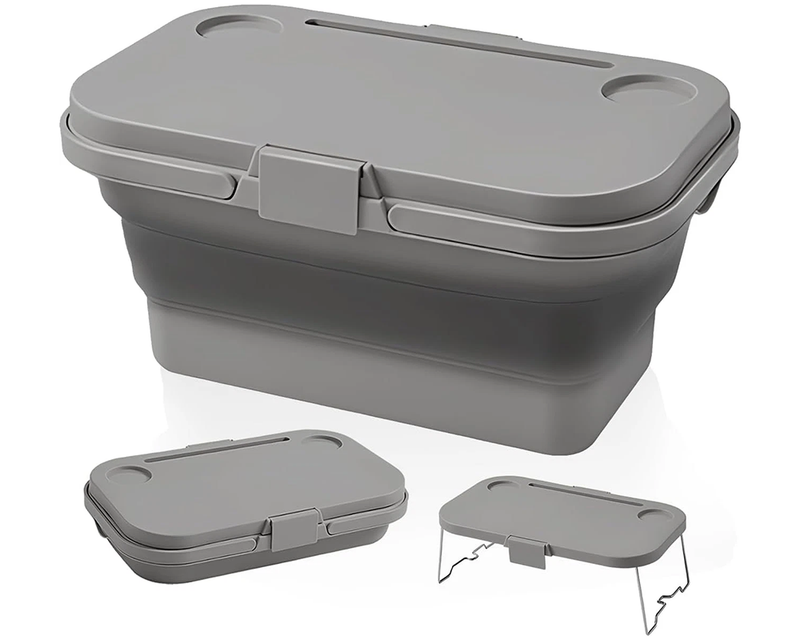 Collapsible Picnic Basket with Lid