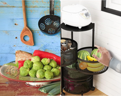 Supply 3 Tier Trolley Basket Lockable