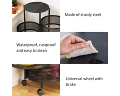 Supply 3 Tier Trolley Basket Lockable