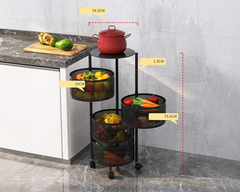 Supply 3 Tier Trolley Basket Lockable