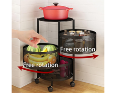 3 Tier Trolley Basket Lockable