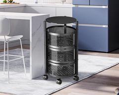 3 Tier Trolley Basket Lockable