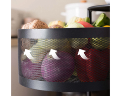 3 Tier Trolley Basket Lockable