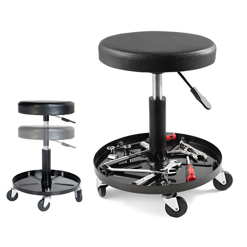 rolling garage stool