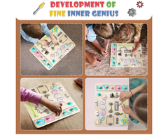Montessori Activity Educational Learning Busy Board