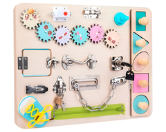 Toddler sensory learning board