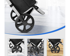 Shopping Trolley Foldable 45L Lightweight Grocery Shopping Trolley