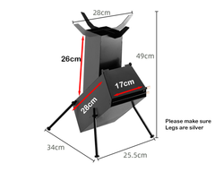 Camp Rocket Stove Wood Burning