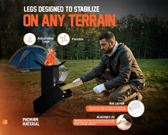 Camp Rocket Stove Wood Burning