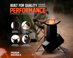 Camp Rocket Stove Wood Burning