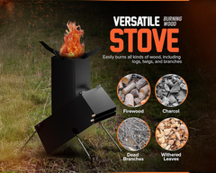 Camp Rocket Stove Wood Burning