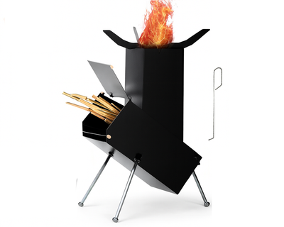 Camp Rocket Stove Wood Burning