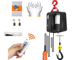 Electric Hoist Winch 500 kg 1500W Portable Lifting Tool with Remote